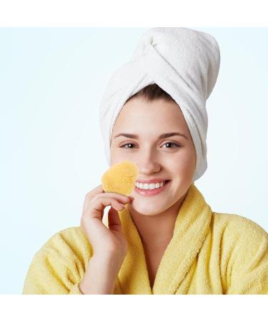 Baluue Natural Facial Sponge Round Cleansing Sponge Cosmetic Removal Sponge Portable Sponge for Facial Cleansing Exfoliating Makeup Removal - Buy Online on GoSupps.com