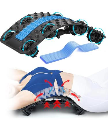 Back Extensor 2024 - Adjustable Neck & Back Support for Herniated Discs & Scoliosis | Multi-Level Lumbar Vertebrae with Massage Wheels - International Shipping - Buy Online on GoSupps.com