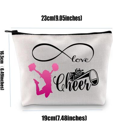 Cheer Make-Up Bag for Girls | Cheerleading Gifts | Follow Your Dreams Cosmetic Bag | Perfect for Cheer Teams & Trainers | Beige Cultural Bag - Buy Online on GoSupps.com