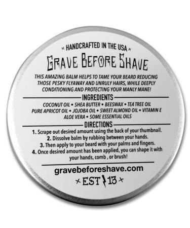Grave Before Shave Head Hunter Beard Balm - Tropical Summer Aroma (4 oz) | Best Beard Care for Men - Buy Online on GoSupps.com