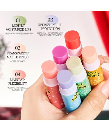 Fruit Flavored Lip Care Set 6 Lip Balms in Bulk with Strawberry Coconut for Nourishing Lips Multicolor One Size One Size Multicolor - Buy Online on GoSupps.com
