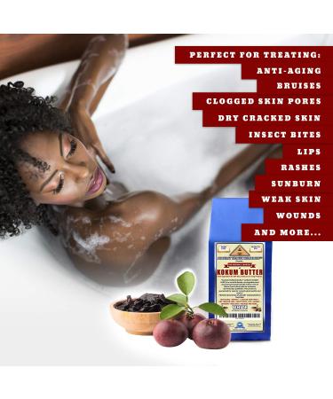 Pure Kokum Butter - Cosmetic Grade Alternative to Raw Soft Butters | Ideal Hard Base for DIY Balms, Creams, and Candles (16oz Bar) - Buy Online on GoSupps.com