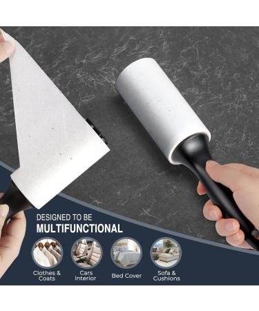 Vinabo Lint Rollers Pet Hair Remover 1 Handle with 6 Extra Sticky Lint Roller Set for Clothes Lint Rollers for Pet Hair Dust Lint Sofa Bed and Carpet Extra Sticky & Easy Peeling-60 Sheets/Roll - Buy Online on GoSupps.com