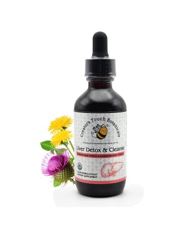 Creator's Touch Botanicals Liver Detox and Cleanse Herbal Supplement 2 fl. oz Milk Thistle and Dandelion