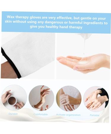 Healeved 3 Pairs Waxing Gloves Paraffin Wax Bath Gel Nail Heat Gloves Moisturizing Whitening Gloves Heat Retention Gloves Spa Mitts Cloth Mitt Mittens Hand Wax Gloves Hot Wax Thicken Towel - Buy Online on GoSupps.com