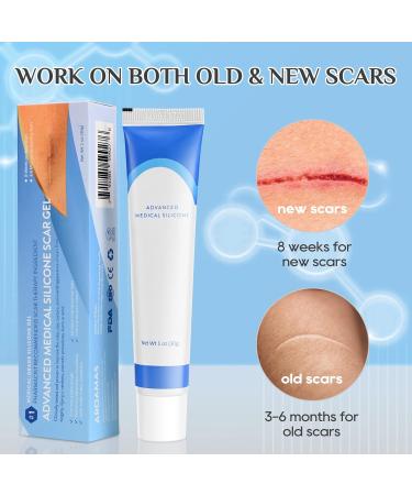 COSMTEK Silicone Scar Gel Cream - Physician Formulated for Keloids, C-Section, Burn, Surgery & Acne - 4cmx3m - Buy Online on GoSupps.com