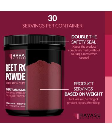 Organic Beet Root Powder with L-Arginine for Workout Recovery & Athletic Endurance | Nitric Oxide Boost Supplement - Buy Online on GoSupps.com