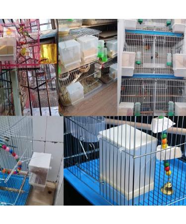 Vinnykud Automatic Bird Feed Dispenser - Ideal for Parrots Budgerigars Canaries & More - 11cm x 18.3cm Food Container - Buy Online on GoSupps.com