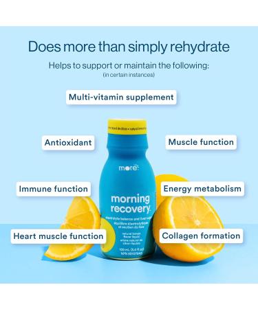 More Labs Morning Recovery Liver Support Drink (Pack of 6) Original Lemon Flavor Hovenia Dulcis Milk Thistle Prickly Pear Korean Red Ginseng B Vitamins Electrolytes No Artificial Flavors Lemon (Original) 100 ml (Pack of 6) - Buy Online on GoSupps.com