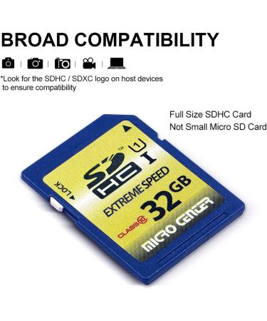 32GB Class 10 SDHC Flash Memory Card - Full Size UHS-I U1 Trail Camera Memory Card - Buy Online on GoSupps.com