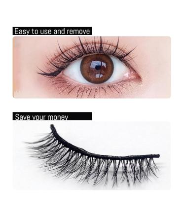 40 Pcs Self Adhesive Fake Lashes - No Glue Required | Easy Apply False Eyelash Strips for Makeup | Perfect for Beauty & Personal Care - Buy Online on GoSupps.com
