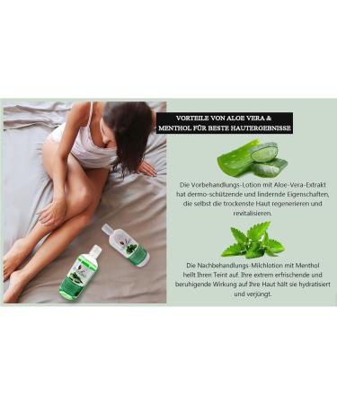Dermawax Skin Care Set: Pre & Post Wax Treatment with Aloe Vera & Menthol - Removes Wax Residues - Buy Online on GoSupps.com
