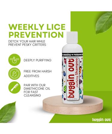 Buggin Out Clarifying Shampoo 16 oz | Deep Cleaning Detox for Lice & Hair Build-Up | Safe for Kids & Adults - Buy Online on GoSupps.com
