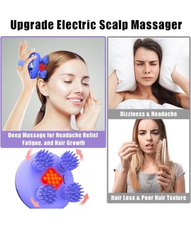Zonttr Portable Waterproof Scalp Massager for Hair Growth - Electric Head Massager for Relaxation - Buy Online on GoSupps.com