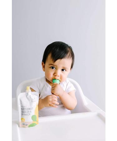 Serenity Kids Organic Veggie Puree Baby Food - Butternut Squash & Spinach Pouches, 6+ Months, Allergen-Free, 6 Count - Buy Online on GoSupps.com
