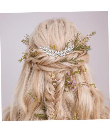 MAGICLULU rhinestone side comb bride headpieces for wedding decorate girl headpiece Grab the drill welding rhinestones headgear Metal hair accessories for bride Glass - Buy Online on GoSupps.com