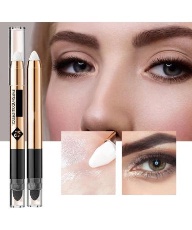 5 Eyeshadow Pencil Crayon - Eye Highlighter Last Up to 12 Hours 2 In1 - Shimmer Cream Eyeshadow Pencil Crayon for Party Datings High Gloss White Fovolat 5 Pcs 01#high Light White - Buy Online on GoSupps.com