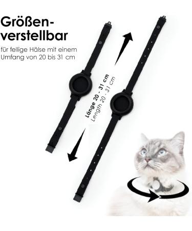Lucybalu Cat Neck Band for Airtag | Premium Safe & Lightweight Airtag Collar for Cats | Silicone Band in Neon Yellow | Apple Airtag Compatible Cat Tracker - Buy Online on GoSupps.com