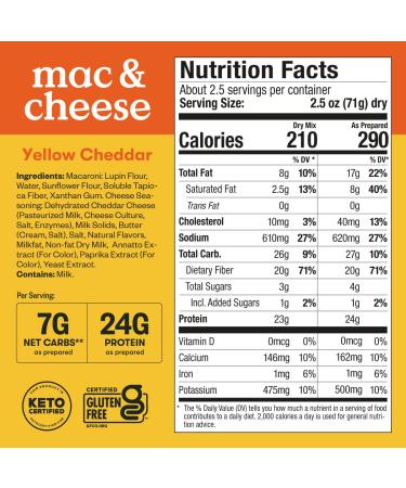 Perfect Keto Macaroni and Cheese 6 Pack - Gluten-Free & Grain-Free Low Carb Pasta for Keto Diet - Buy Online on GoSupps.com
