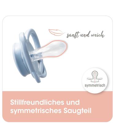 Nip Schnuller My Butterfly - Eco-Friendly Silicone Pacifier for 5-18 Months - Lightweight Jaw-Friendly Design in Blue - Buy Online on GoSupps.com