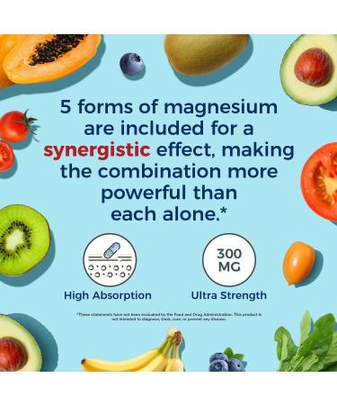 Vitalitown Magnesium Ashwagandha Supplement Magnesium Glycinate Citrate Malate Taurate Vitamins D3 & B6 Non-GMO Bone & Immune Health Calm & Relaxation 240 Capsules - Buy Online on GoSupps.com