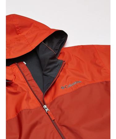 Columbia Men's Glennaker Lake Lined Rain Jacket - Small Dark Sienna/Bonfire - Buy Online on GoSupps.com