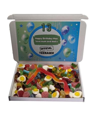 Personalised official teenager sweet box | 13th birthday sweet box |13| 13th birthday boy | Official teenager| 13th birthday gift boy| - Buy Online on GoSupps.com