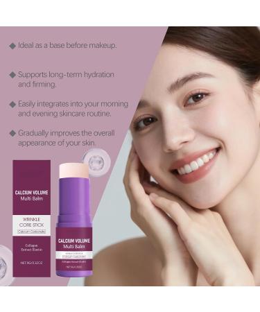 CLY AMS Calcium Multi Balm Stick Anti-aging Sagging Wrinkles Calcium Volume Multi Balm Collagen Face Eye Treatment Balm Firming and Lifting Cream Anti-Wrinkle Hydrating & Moisturizing 2PCS - Buy Online on GoSupps.com