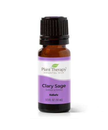 Plant Therapy Clary Sage Essential Oil 100% Pure, Undiluted, Natural Aromatherapy, Therapeutic Grade 10 mL (1/3 oz) Clary Sage 0.33 Fl Oz (Pack of 1)