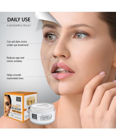 Dead Sea Collection Anti Wrinkle Vitamin C & Collagen Night Face Cream - Skin Care Essential Face Cream for Women and Men - 50ml Face Moisturizer for All Skin Types - Buy Online on GoSupps.com