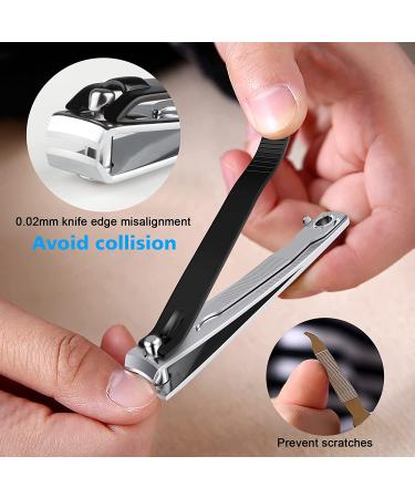 Premium Stainless Steel Nail Clippers Set for Men & Women - Sharp, Sturdy Fingernail & Toenail Cutters with Nail File - Buy Online on GoSupps.com