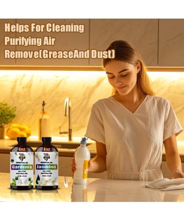 GV77ZF Essential Oil Two 4 Fl Oz (120Ml) Set - Pure Natural Rose Oil and Jasmine Essential Oil for Diffuser Humidifier Skin Care Home Fragrance Bath Hair Care Cleansing Massage Yoga DIY So - Buy Online on GoSupps.com