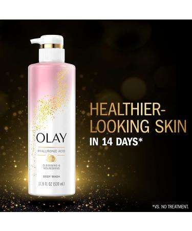 Olay Body Wash with Hyaluronic Acid & Vitamin B3 - Cleansing & Nourishing | 17.9 Fl Oz (Pack of 4) - Buy Online on GoSupps.com