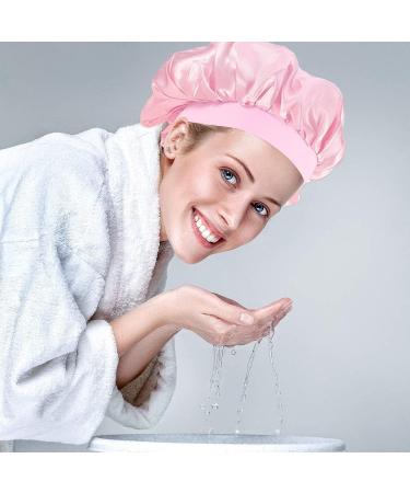 Shop Ehiog Satin Bonnet Night Sleeping Cap - Adjustable Double-Layer Silk Hat for Women & Girls - Breathable & Comfortable for Curl Protection - Buy Online on GoSupps.com
