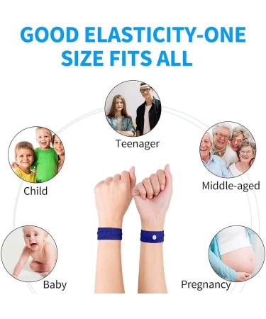 6 Pairs Anti Nausea Travel Sickness Bands - Natural Acupressure Relief for Motion Sickness - Pregnancy, Sea, Car, Flying - Kids & Adults - Buy Online on GoSupps.com