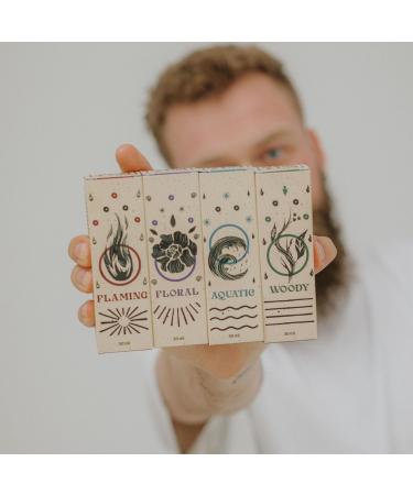  By Elementum Woody Beard Oil Natural Beard and Skin Care Nourishing Blend of 6 Plant Oils with Wood and Noble Iris Scent 30ml - Buy Online on GoSupps.com