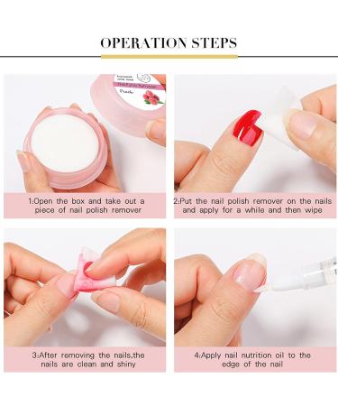48 PCS Nail Varnish Remover Pads - Lint-Free Nail Polish Remover Wipes - Buy Online on GoSupps.com