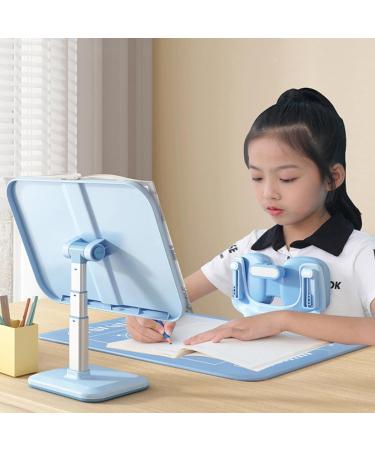 Writing Posture Corrector - Desk Writing Vision Protector with Light - Adjustable Height Double Chest Support Back Straightener Support for Students Vision Protection Sky Blue - Buy Online on GoSupps.com
