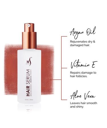 Herstyler Hair Repair Serum - Argan Oil, Vitamin E & Aloe Vera Serum for Frizz Control, Shine, and Straightening - 2 Fl Oz - Buy Online on GoSupps.com