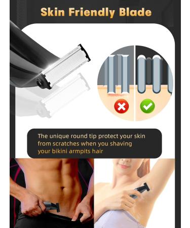 Electric Body Hair Trimmer for Men & Women | Waterproof Groin Shaver & Body Groomer | 100Mins Battery Life & 3 Attachments for Beard Armpit Chest Bikini & Leg - Buy Online on GoSupps.com