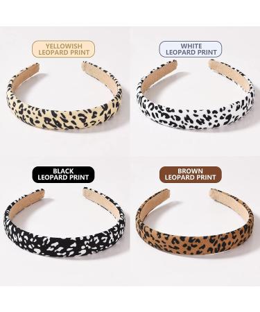 Rtinsd Leopard Print Headbands for Women - 2cm Wide Non-slip Cheetah Fashion Hair Bands - 8 Pcs Multicolor Wild Jungle Accessories - Buy Online on GoSupps.com