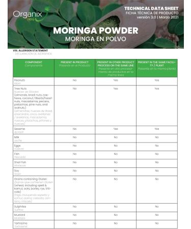 Organic Moringa Powder imported from Peru. USDA certified Organic No preservatives. 200g - Buy Online on GoSupps.com