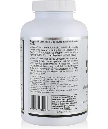 HCP Formulas Synovera Joint Support Complex with Turmeric Extract & Collagen - 120 Caps - Buy Online on GoSupps.com