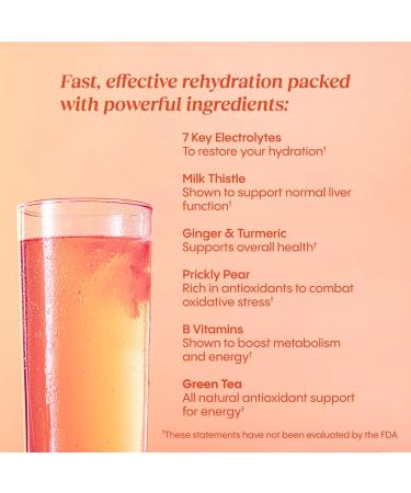 Hydralyte Liver Support + Electrolyte Mix with Milk Thistle Turmeric Ginger Prickly Pear Green Tea Extract Formulated for Rapid Rehydration (Blood Orange Ginger 40 Serve Tub) - Buy Online on GoSupps.com