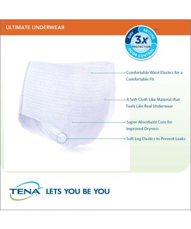 Tena Incontinence Underwear Ultimate 2x-large 10 Count - Buy Online on GoSupps.com
