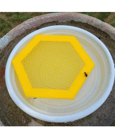 Colorful Bee Watering Station Bee Waterer and Butterfly Water Stations Floating Bee Island Use for Bee Cups for Garden Bee Water Catcher Cups for Thirsty Pollinators(Color:2pcs Yellow) - Buy Online on GoSupps.com