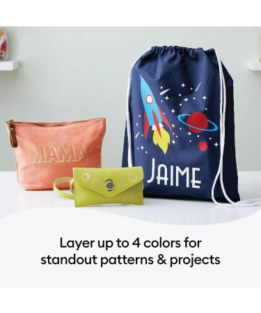 Cricut Everyday StrongBond HTV Iron-On Vinyl Bundle - DIY Apparel & Bags - Easy Weed Heat Transfer Rolls - Heat Press Machine Compatible - Black - Buy Online on GoSupps.com