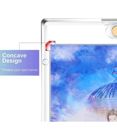 Zonon Acrylic Magnetic Card Holder - 5 Pack, 35 PT Clear Protectors Ideal for Sports Trading Cards Storage and Display - Golden Magnet Included - Buy Online on GoSupps.com