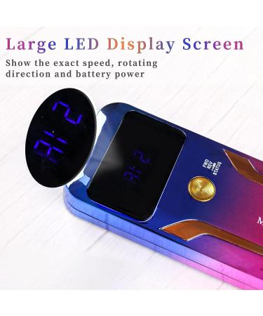 ANGNYA 35000RPM Electric Nail Drill - Portable Rechargeable E-File Machine for Acrylic Nails with 6 Bits and Dust Brush - Buy Online on GoSupps.com