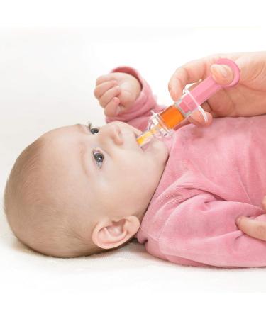2 Pieces Baby Oral Feed Spray Liquid Feeder with Pacifier Head - Ideal for Newborns & Toddlers (Blue & Pink) - Buy Online on GoSupps.com